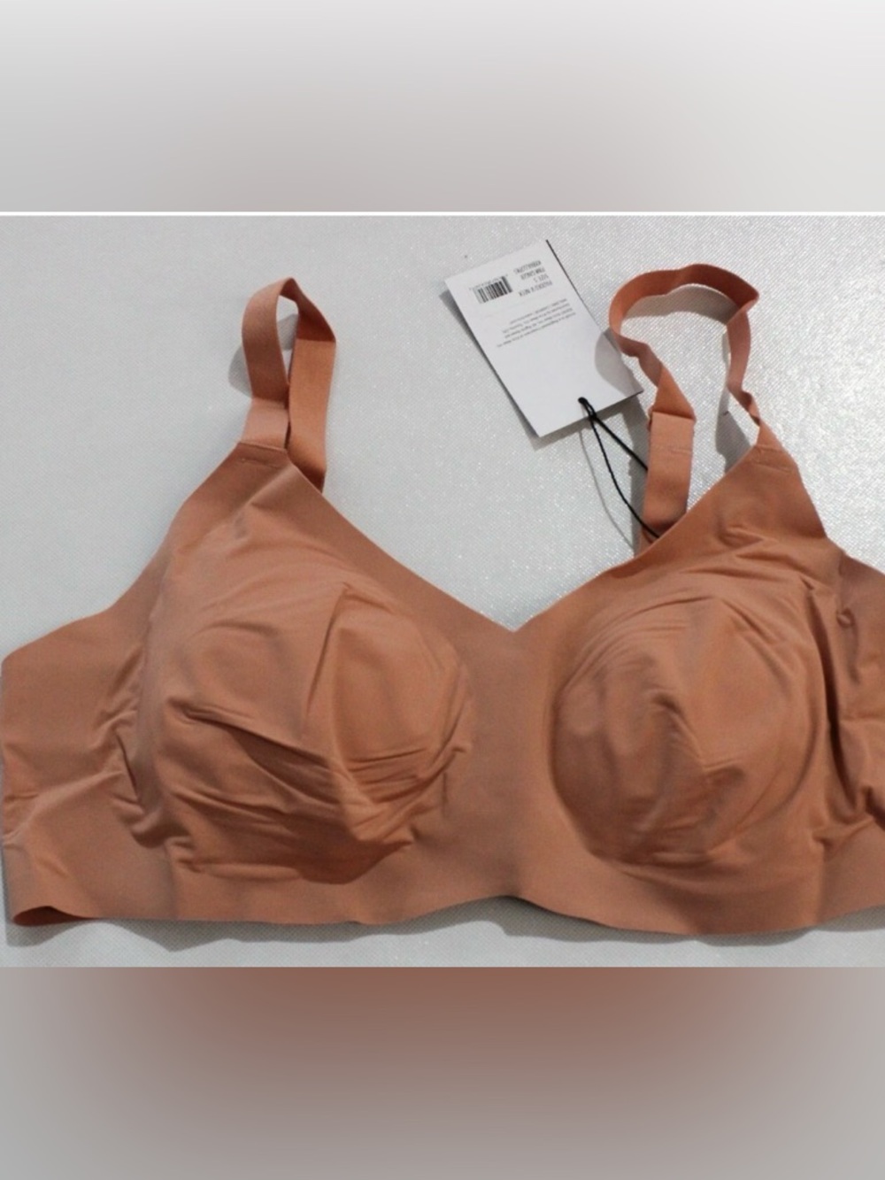 KNIX Pink Ginger V-Neck Padded Bra Size 4 Wireless Comfort Performance Fabric